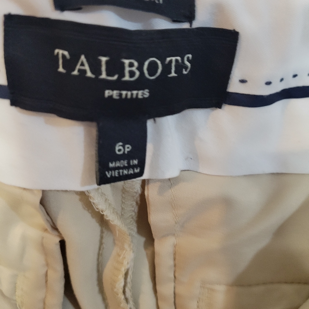 Talbots Freeport women dress pants cream color size 6p - Picture 4 of 8
